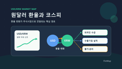 원달러 환율과 코스피 관계: 외국인 수급·수출주·물가 체크법